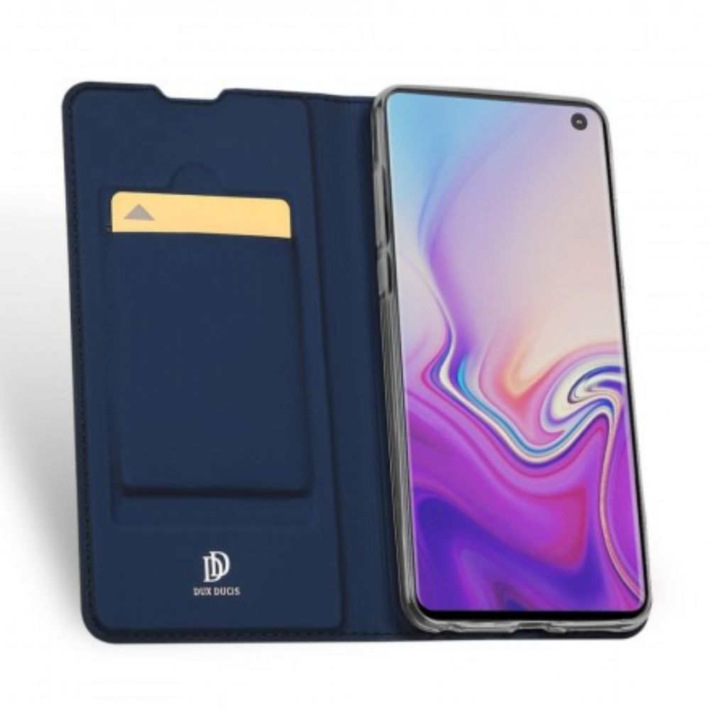 Bescherming Hoesje voor Samsung Galaxy S10 Folio-hoesje Eerste Klas Serie