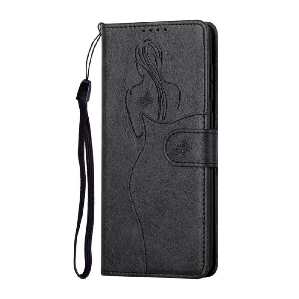 Flip Case voor Samsung Galaxy S10 Kunstleer Silhouet