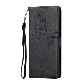 Flip Case voor Samsung Galaxy S10 Kunstleer Silhouet