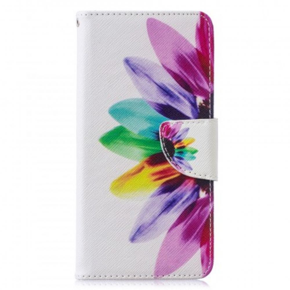 Folio-hoesje voor Samsung Galaxy S10 Aquarel Bloem