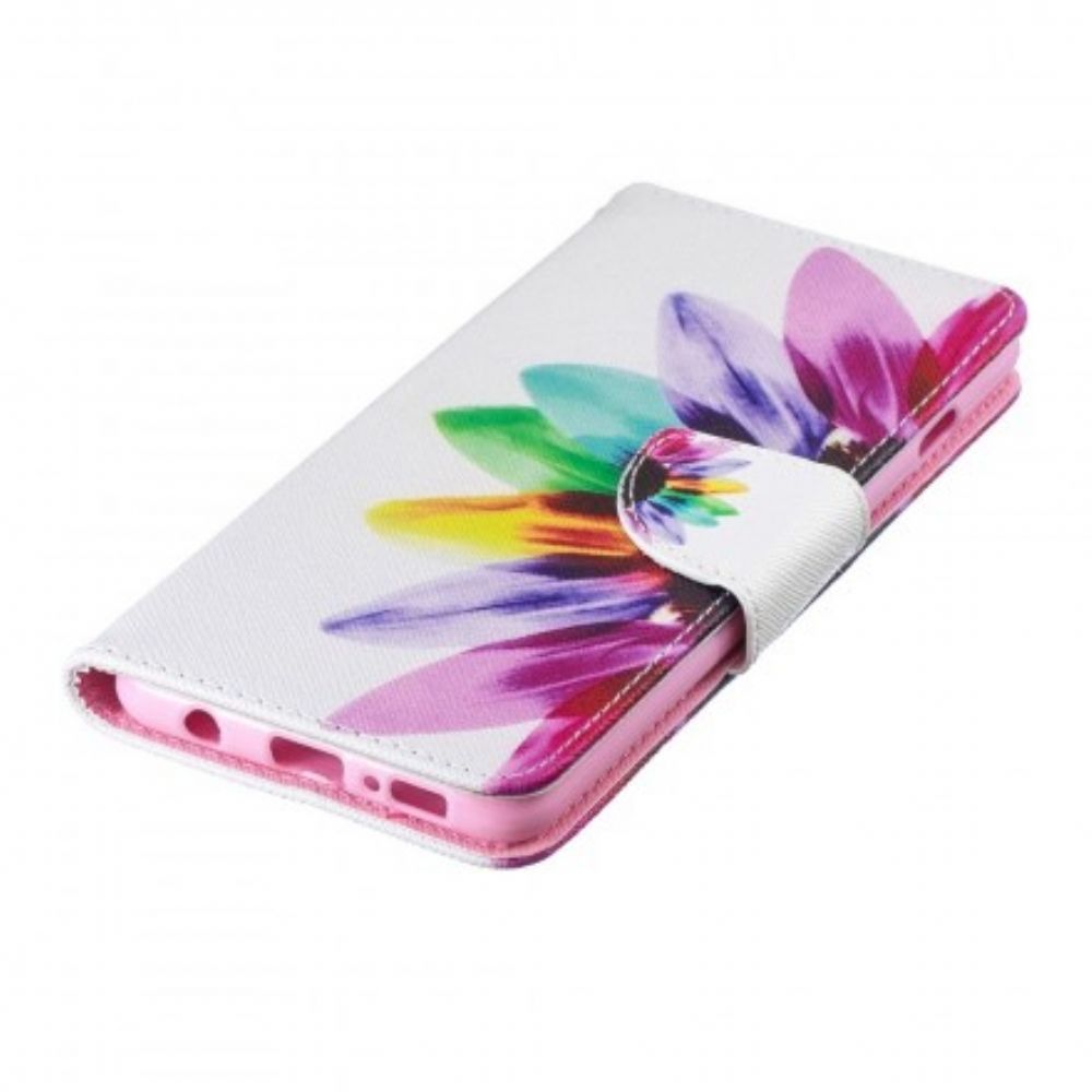 Folio-hoesje voor Samsung Galaxy S10 Aquarel Bloem