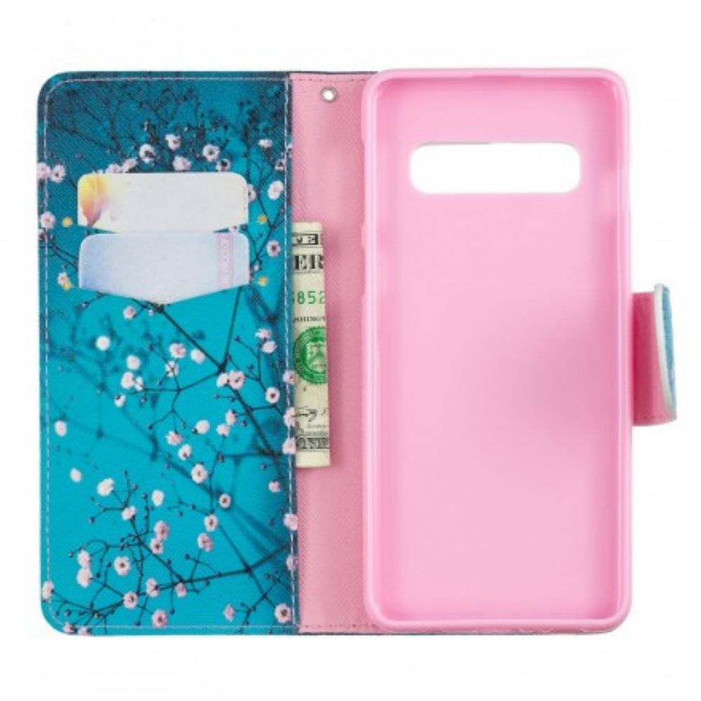 Folio-hoesje voor Samsung Galaxy S10 Bloeiende Boom