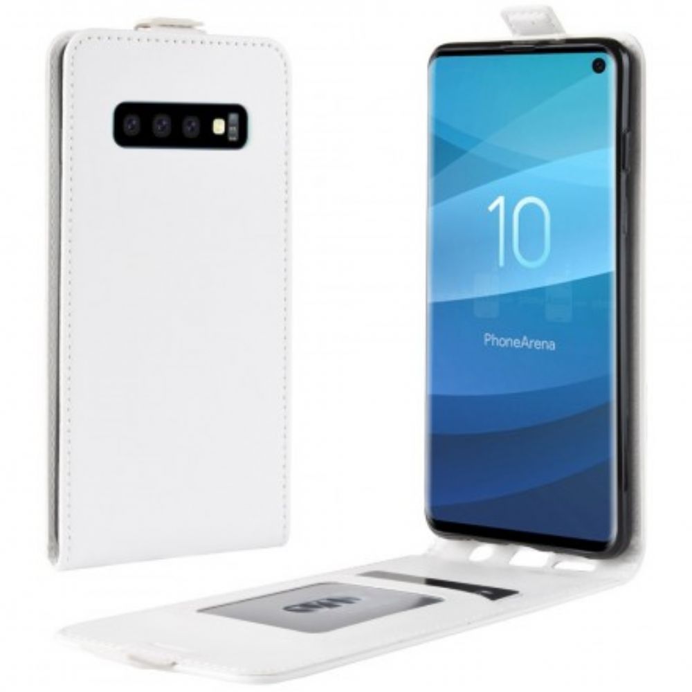 Folio-hoesje voor Samsung Galaxy S10 Flip Case Opvouwbaar Leereffect