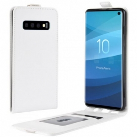 Folio-hoesje voor Samsung Galaxy S10 Flip Case Opvouwbaar Leereffect