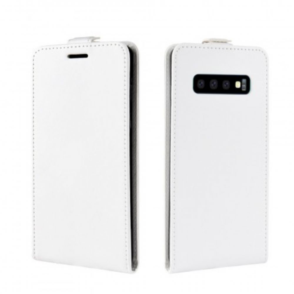 Folio-hoesje voor Samsung Galaxy S10 Flip Case Opvouwbaar Leereffect