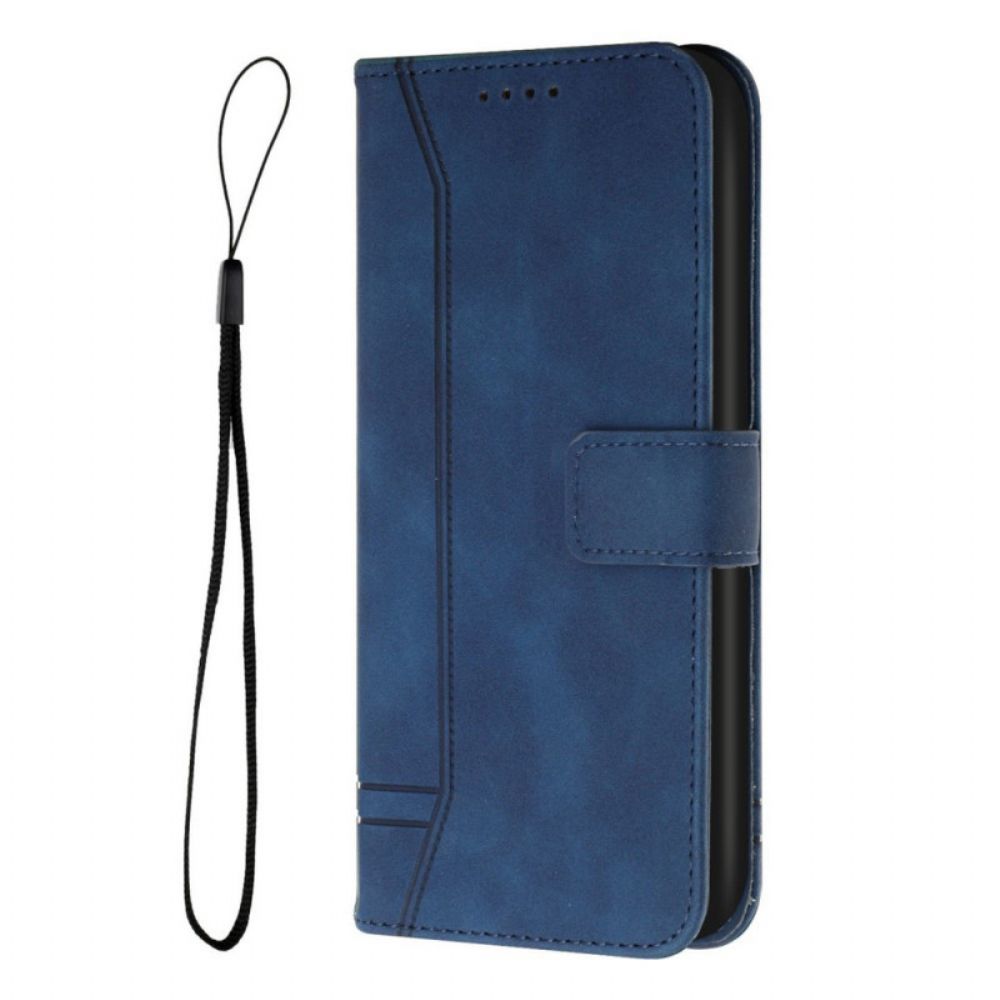 Folio-hoesje voor Samsung Galaxy S10 Glimlach Met Lanyard