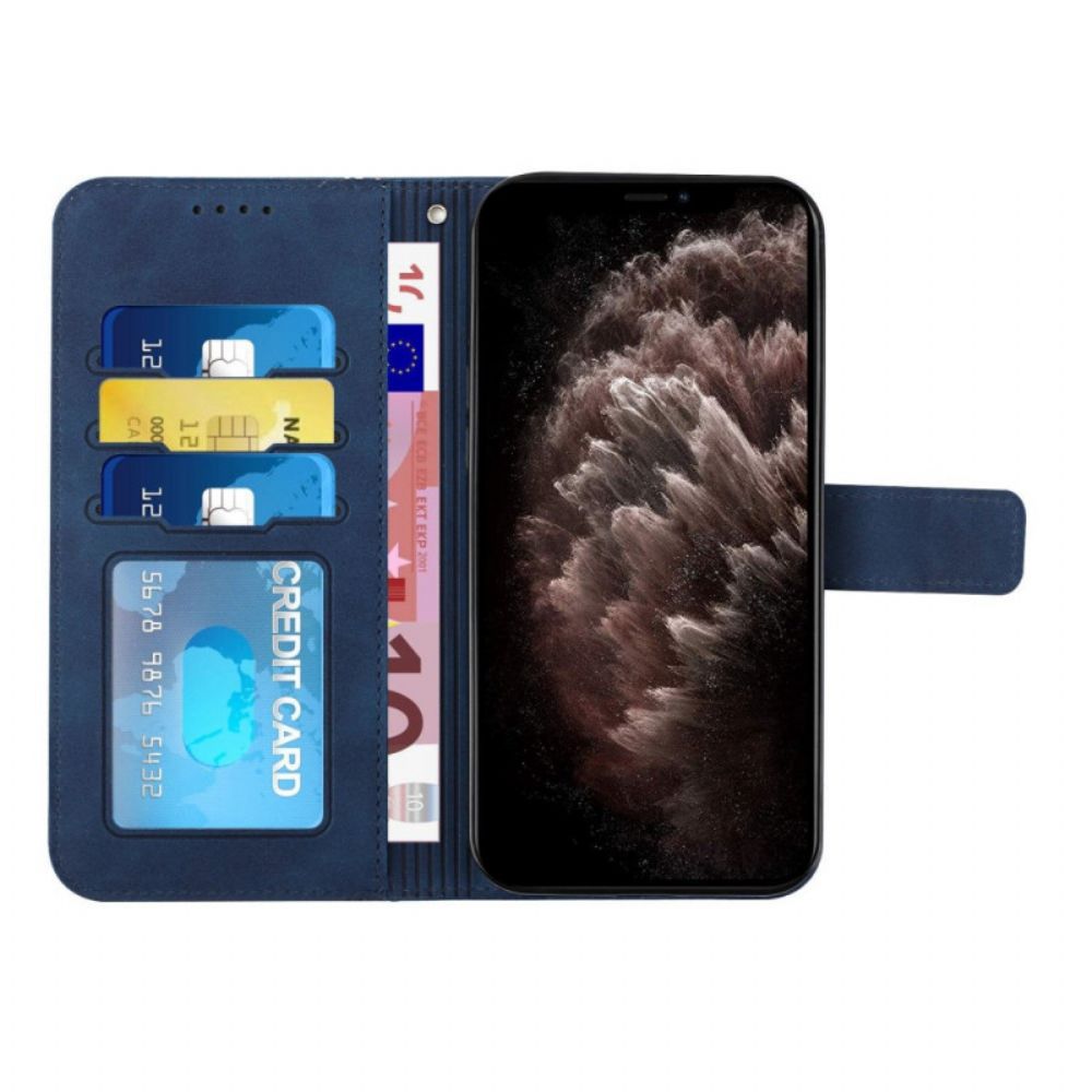 Folio-hoesje voor Samsung Galaxy S10 Glimlach Met Lanyard