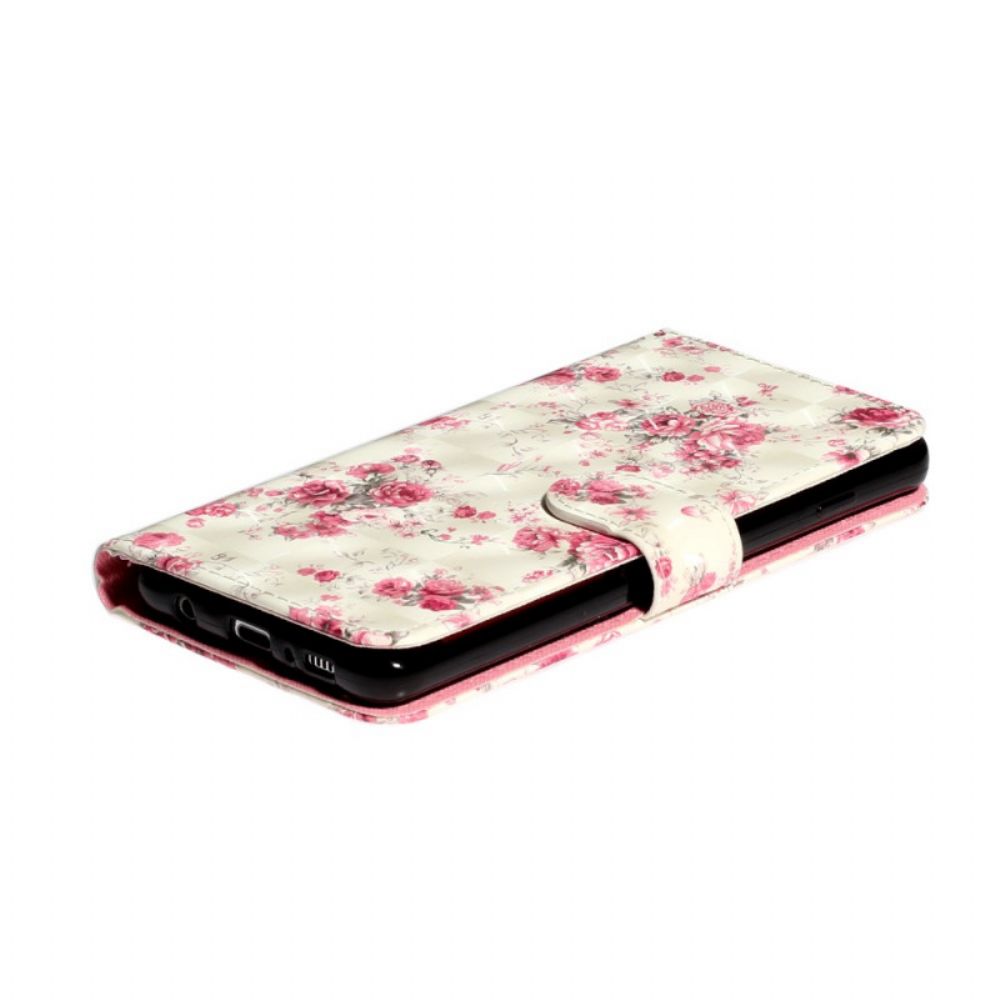 Folio-hoesje voor Samsung Galaxy S10 Liberty Royal Flowers