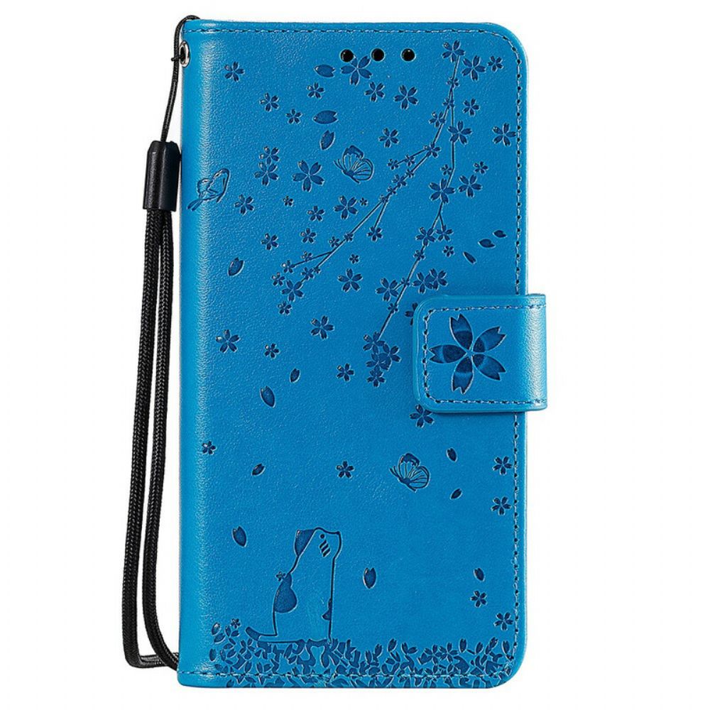 Folio-hoesje voor Samsung Galaxy S10 Met Ketting Band Mijmering