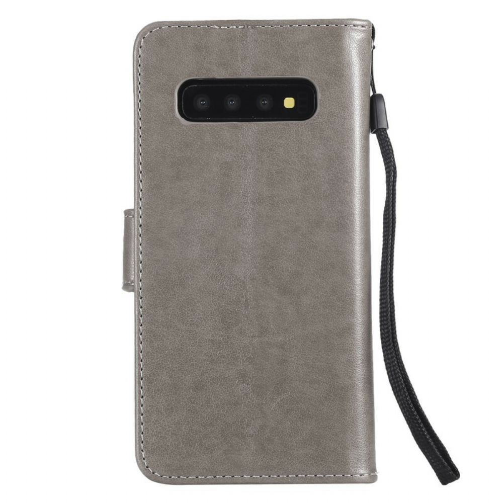 Folio-hoesje voor Samsung Galaxy S10 Met Ketting Band Mijmering