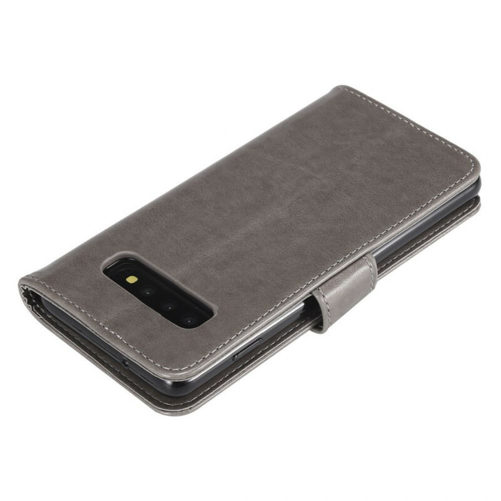 Folio-hoesje voor Samsung Galaxy S10 Met Ketting Band Mijmering