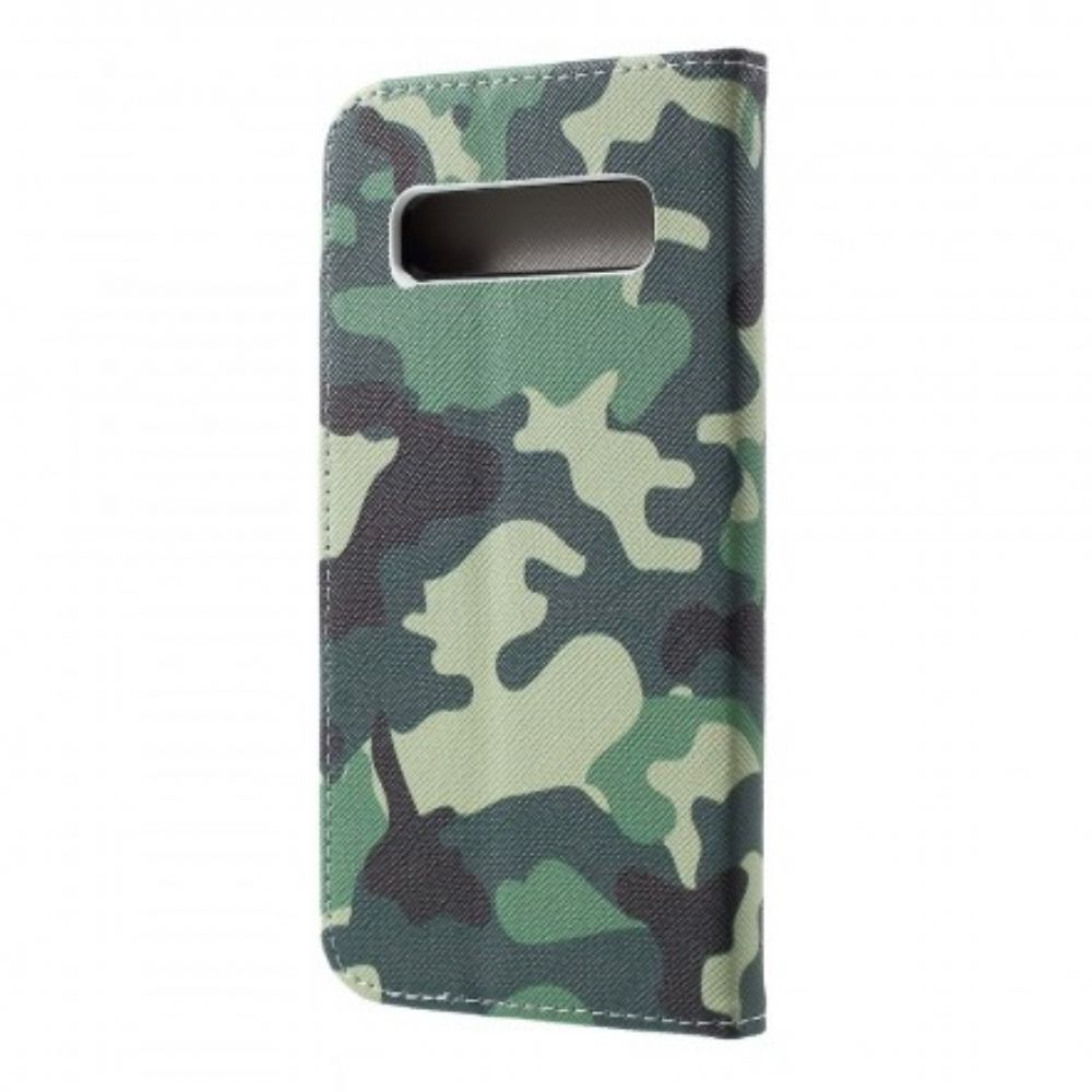 Folio-hoesje voor Samsung Galaxy S10 Militaire Camouflage