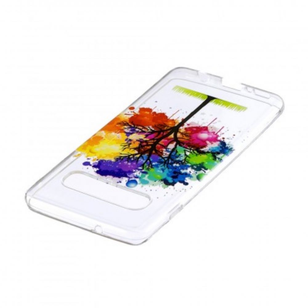 Hoesje voor Samsung Galaxy S10 Aquarel Boom Naadloos