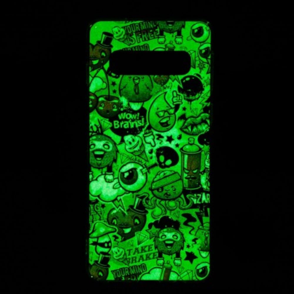 Hoesje voor Samsung Galaxy S10 Fluorescerende Waanzin