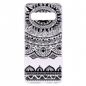 Hoesje voor Samsung Galaxy S10 Naadloze Bloemen Mandala