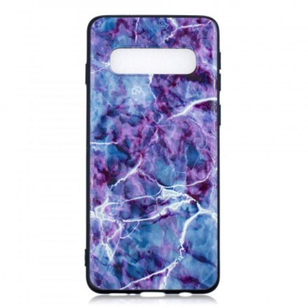 Hoesje voor Samsung Galaxy S10 Paars Marmer