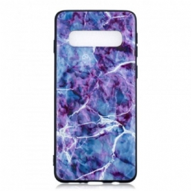 Hoesje voor Samsung Galaxy S10 Paars Marmer