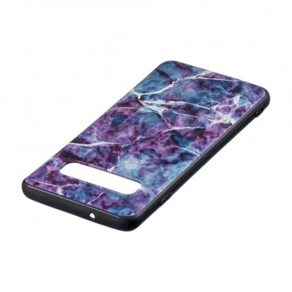 Hoesje voor Samsung Galaxy S10 Paars Marmer