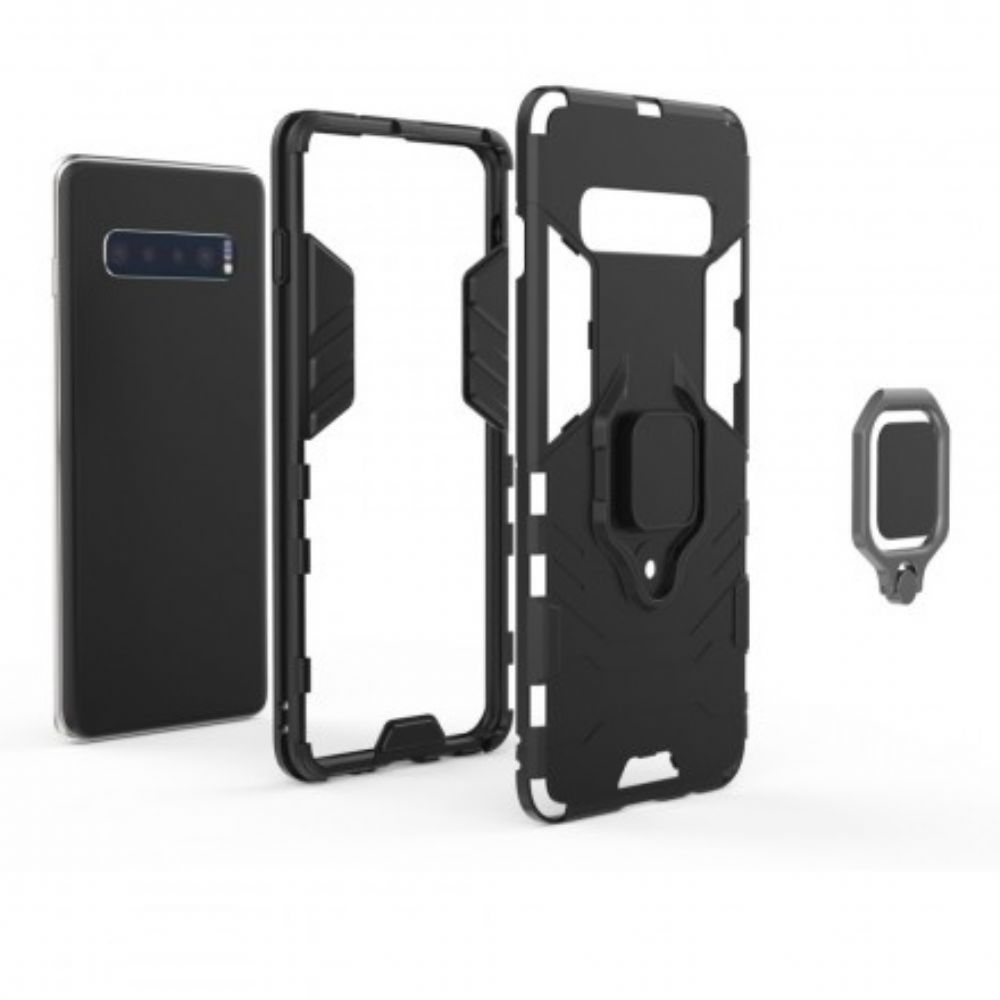 Hoesje voor Samsung Galaxy S10 Resistente Ring