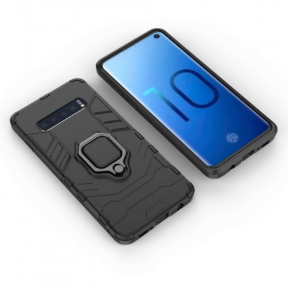 Hoesje voor Samsung Galaxy S10 Resistente Ring