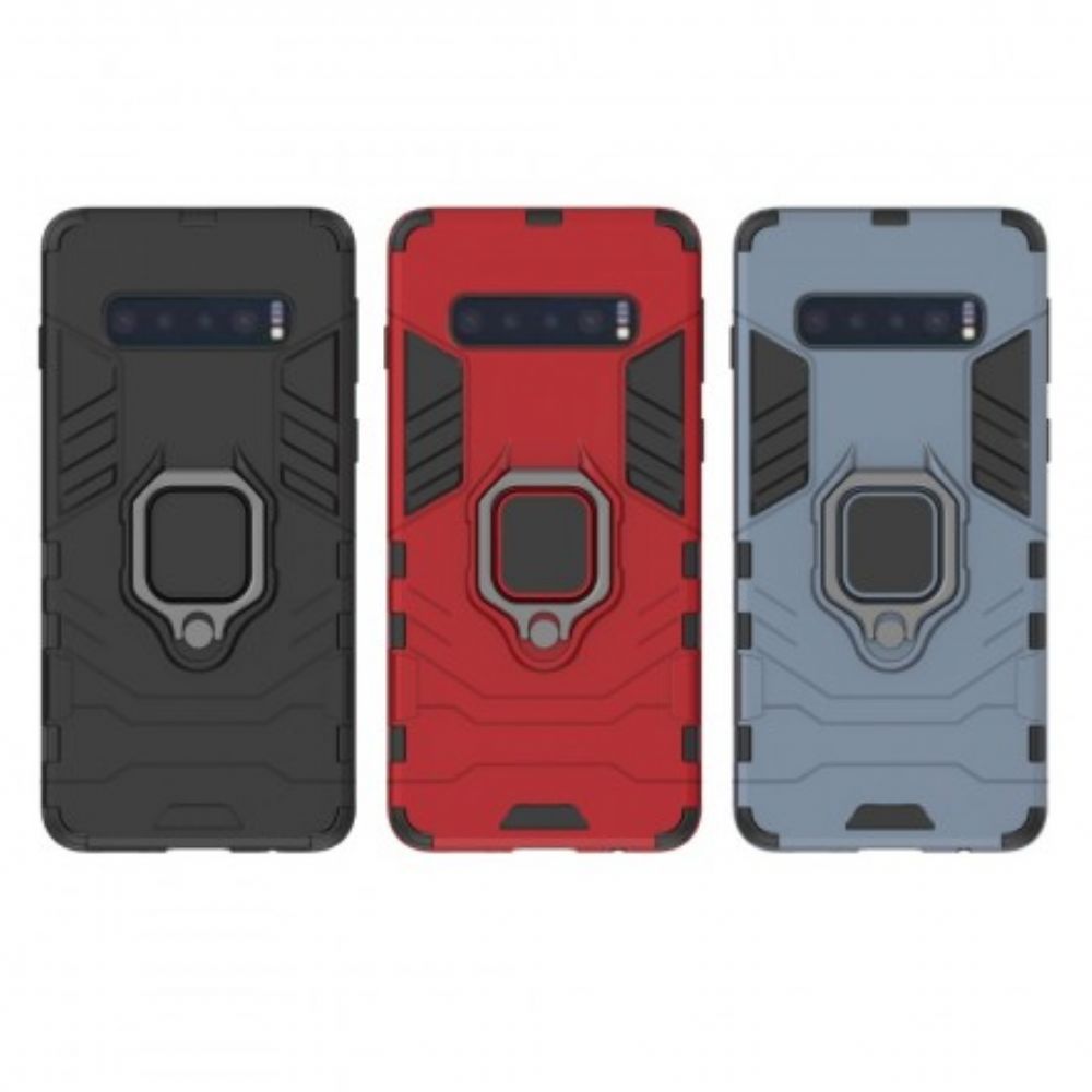 Hoesje voor Samsung Galaxy S10 Resistente Ring