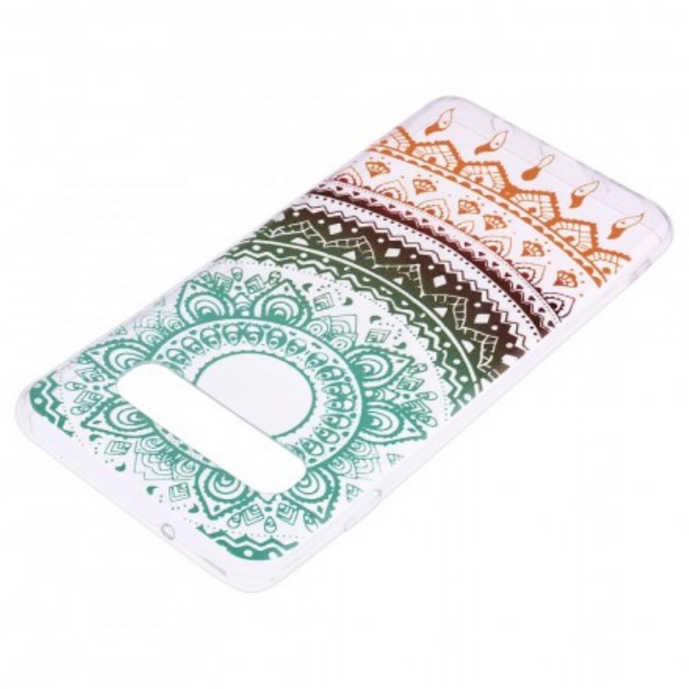 Hoesje voor Samsung Galaxy S10 Transparante Gekleurde Mandala