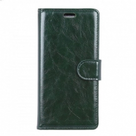 Leren Hoesje voor Samsung Galaxy S10 Glanzend Leereffect