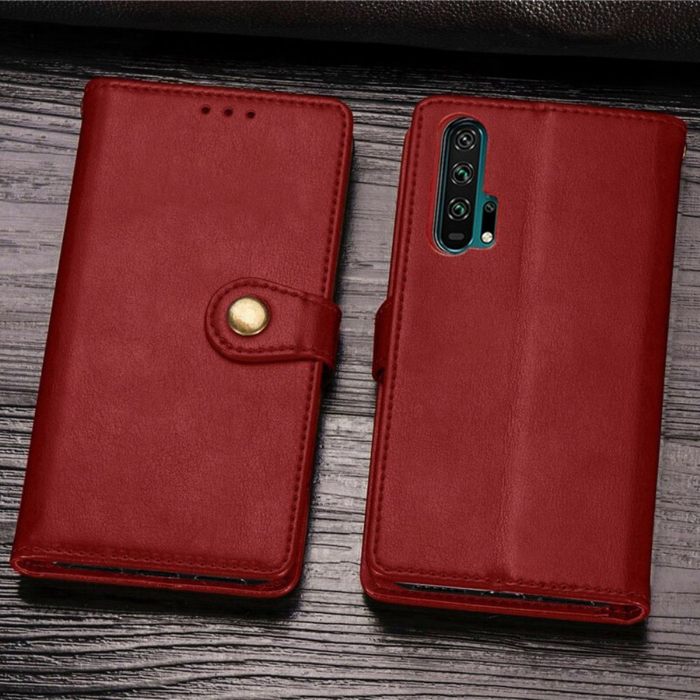 Folio-hoesje voor Honor 20 Pro Faux Leder En Vintage Sluiting