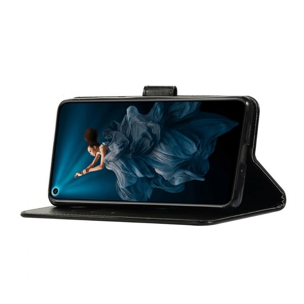 Folio-hoesje voor Honor 20 Pro Uil Dromenvanger Leereffect