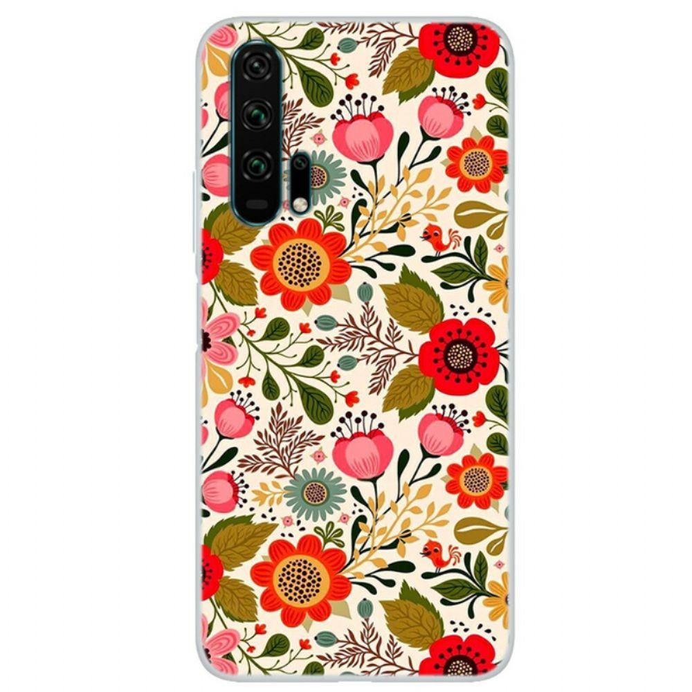 Hoesje voor Honor 20 Pro Bloemen Tapijt