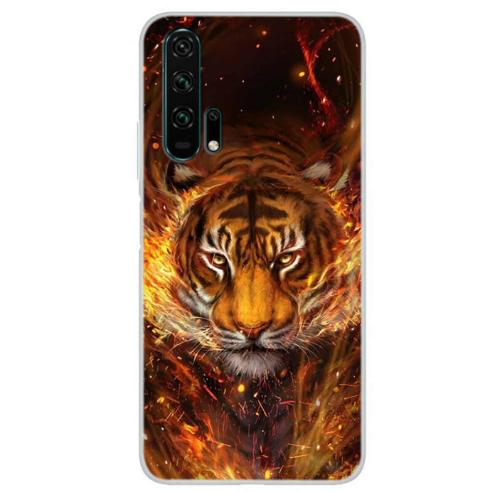 Hoesje voor Honor 20 Pro Brandtijger