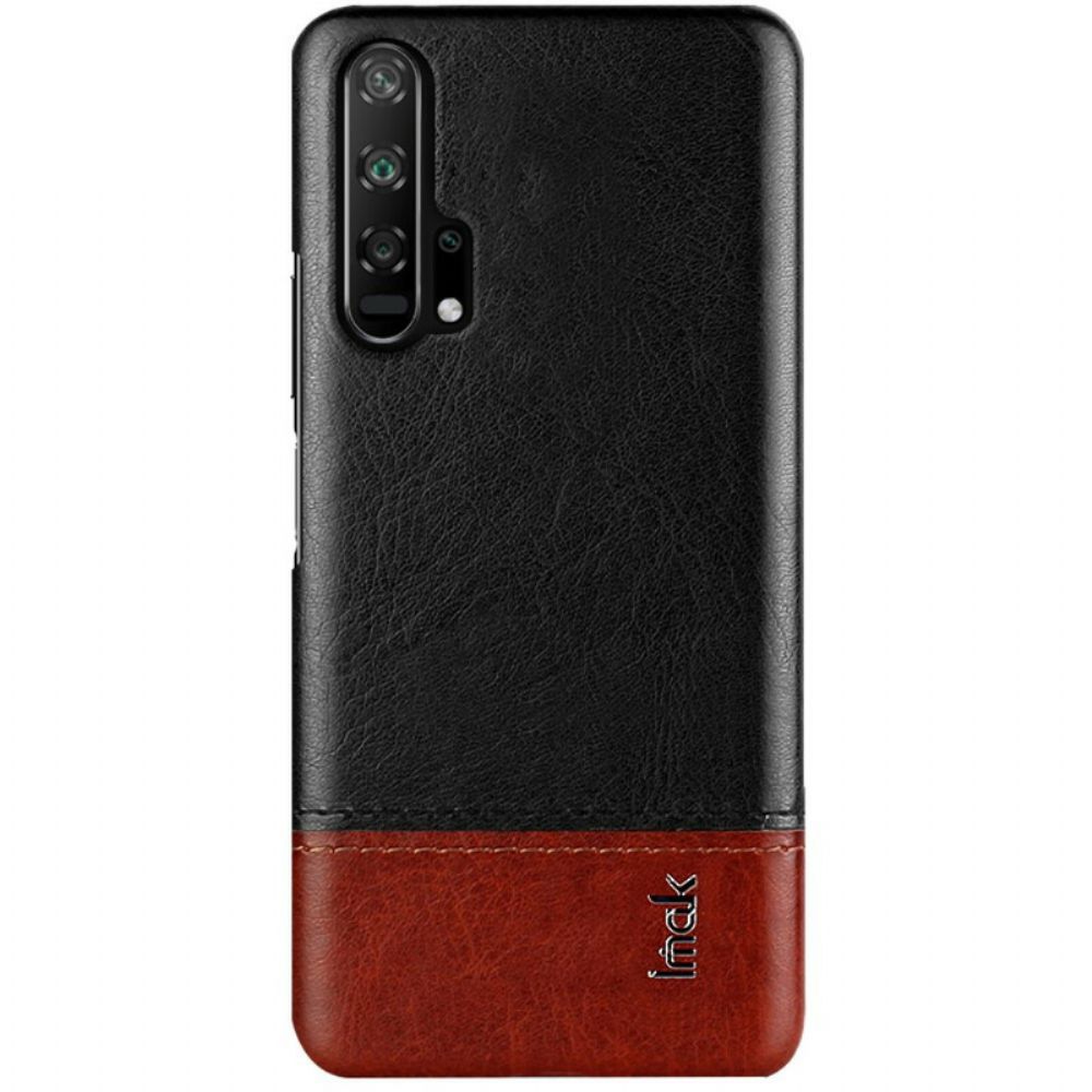 Hoesje voor Honor 20 Pro Imak Ruiyi-serie Leereffect