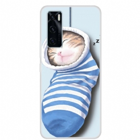 Hoesje voor Vivo Y70 Slapende Kitten