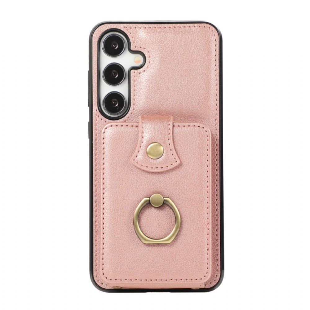 Case Hoesje Samsung Galaxy A15 5g Telefoonhoesje Kaarthouder En Schouderband