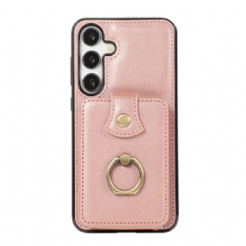 Case Hoesje Samsung Galaxy A15 5g Telefoonhoesje Kaarthouder En Schouderband