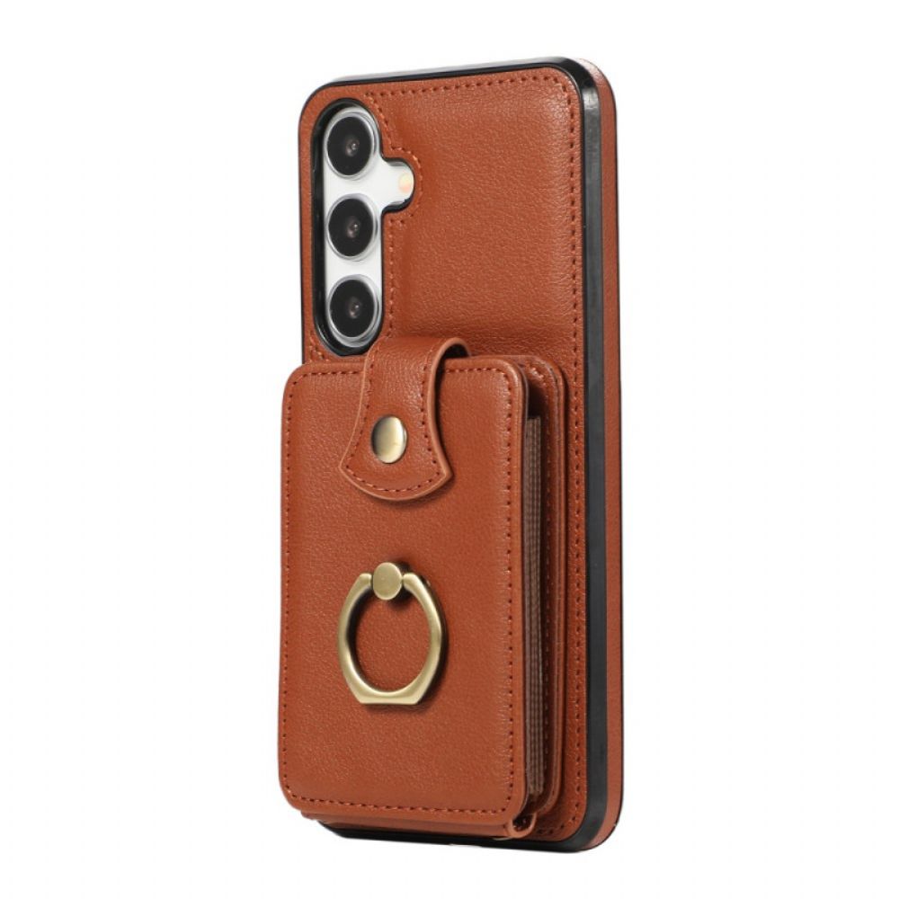 Case Hoesje Samsung Galaxy A15 5g Telefoonhoesje Kaarthouder En Schouderband