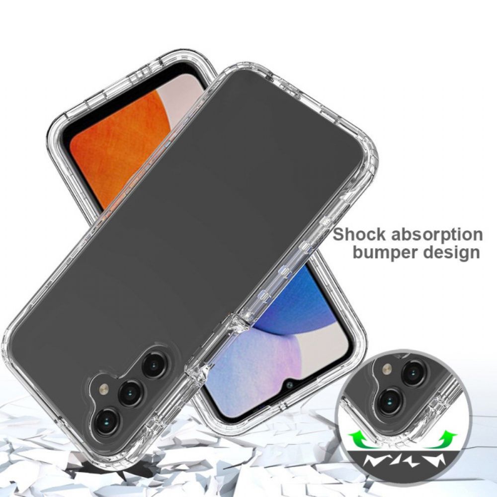 Case Hoesje Samsung Galaxy A15 5g Telefoonhoesje Transparant Verloop