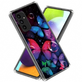 Cover Hoesje Samsung Galaxy A15 5g Telefoonhoesje Kleurrijke Vlinders