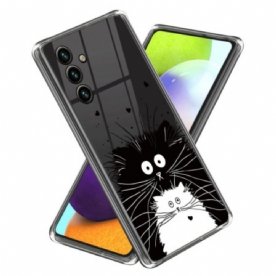 Cover Hoesje Samsung Galaxy A15 5g Telefoonhoesje Twee Katten