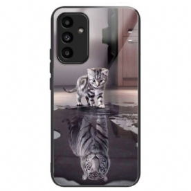 Hoesje Samsung Galaxy A15 5g Kitten Dream Gehard Glas Bescherming Hoesje