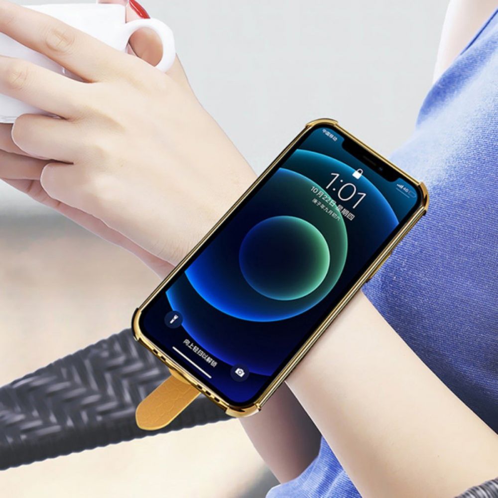 Hoesje Samsung Galaxy A15 5g Krokodilstijl Met Armbandsteun