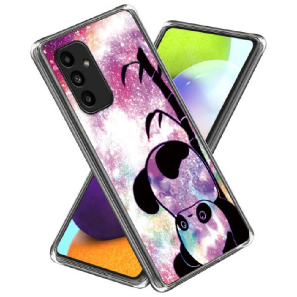 Hoesje Samsung Galaxy A15 5g Mooie Panda Bescherming Hoesje