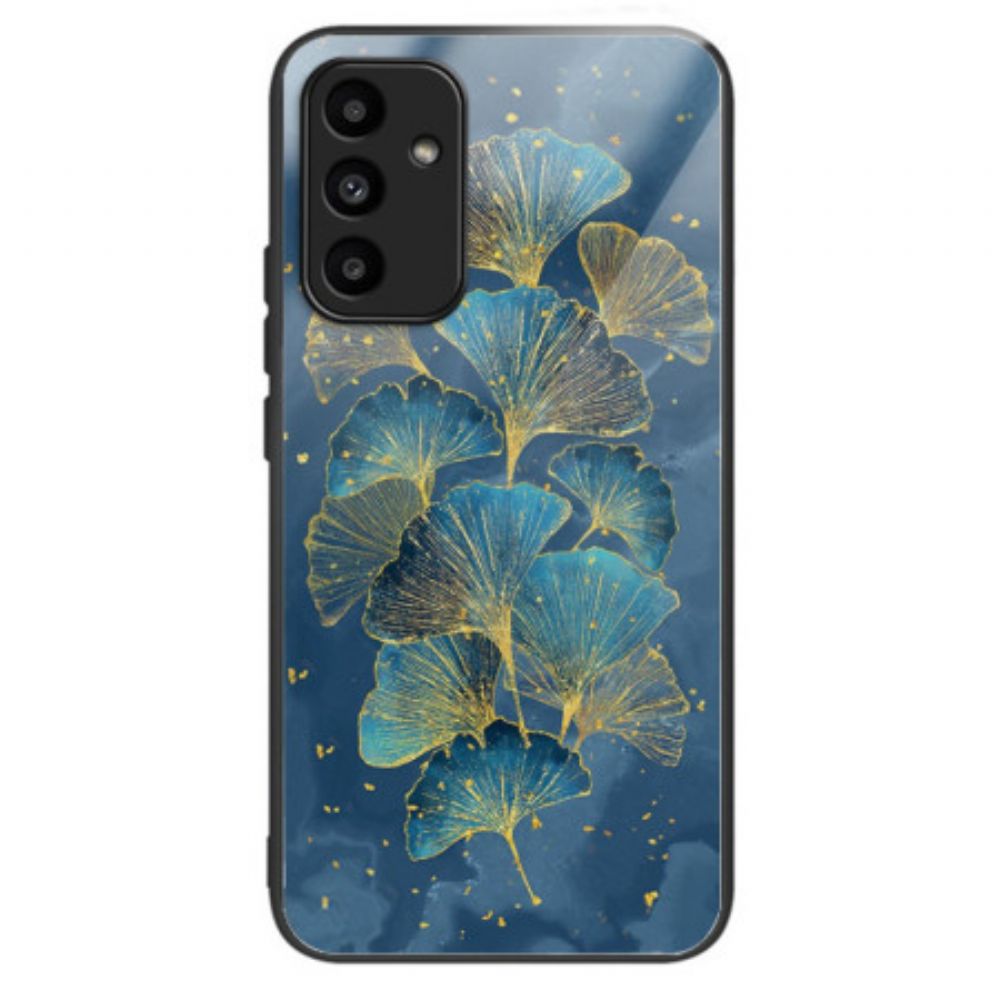 Hoesje Voor Samsung Galaxy A15 5g Ginkgobladeren Van Gehard Glas