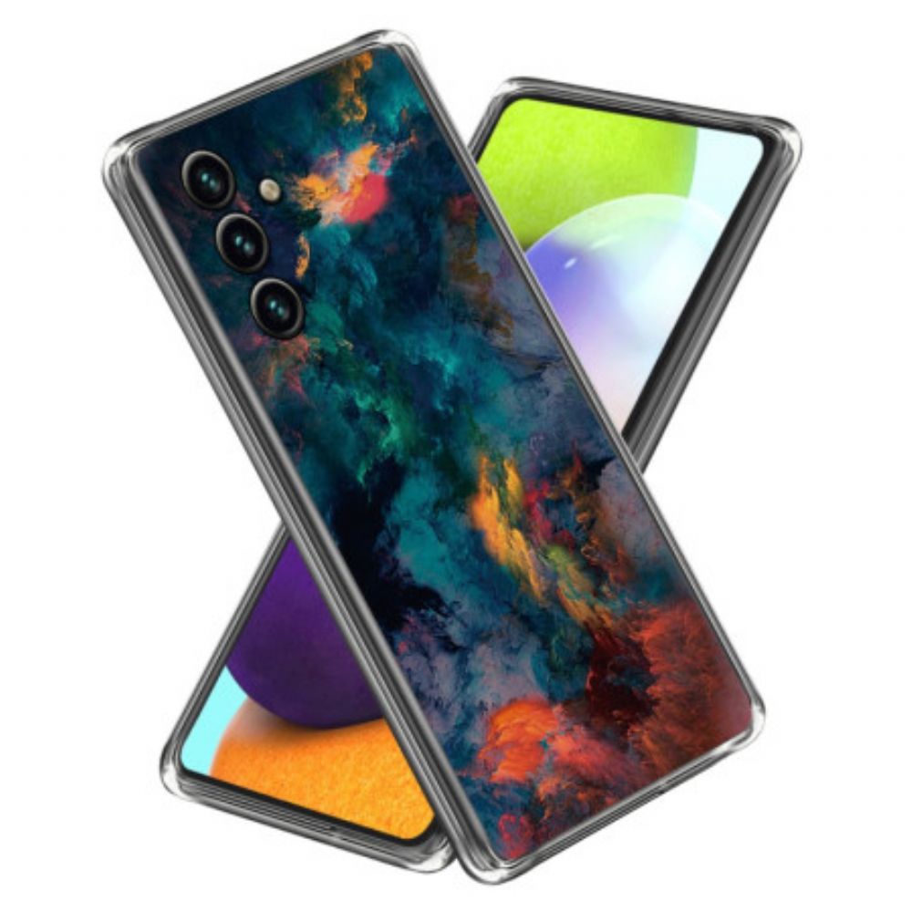 Hoesje Voor Samsung Galaxy A15 5g Kleurrijke Wolken