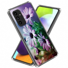 Hoesje Voor Samsung Galaxy A15 5g Paarse Chrysanten