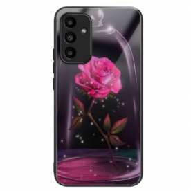 Hoesje Voor Samsung Galaxy A15 5g Roze Gehard Glas