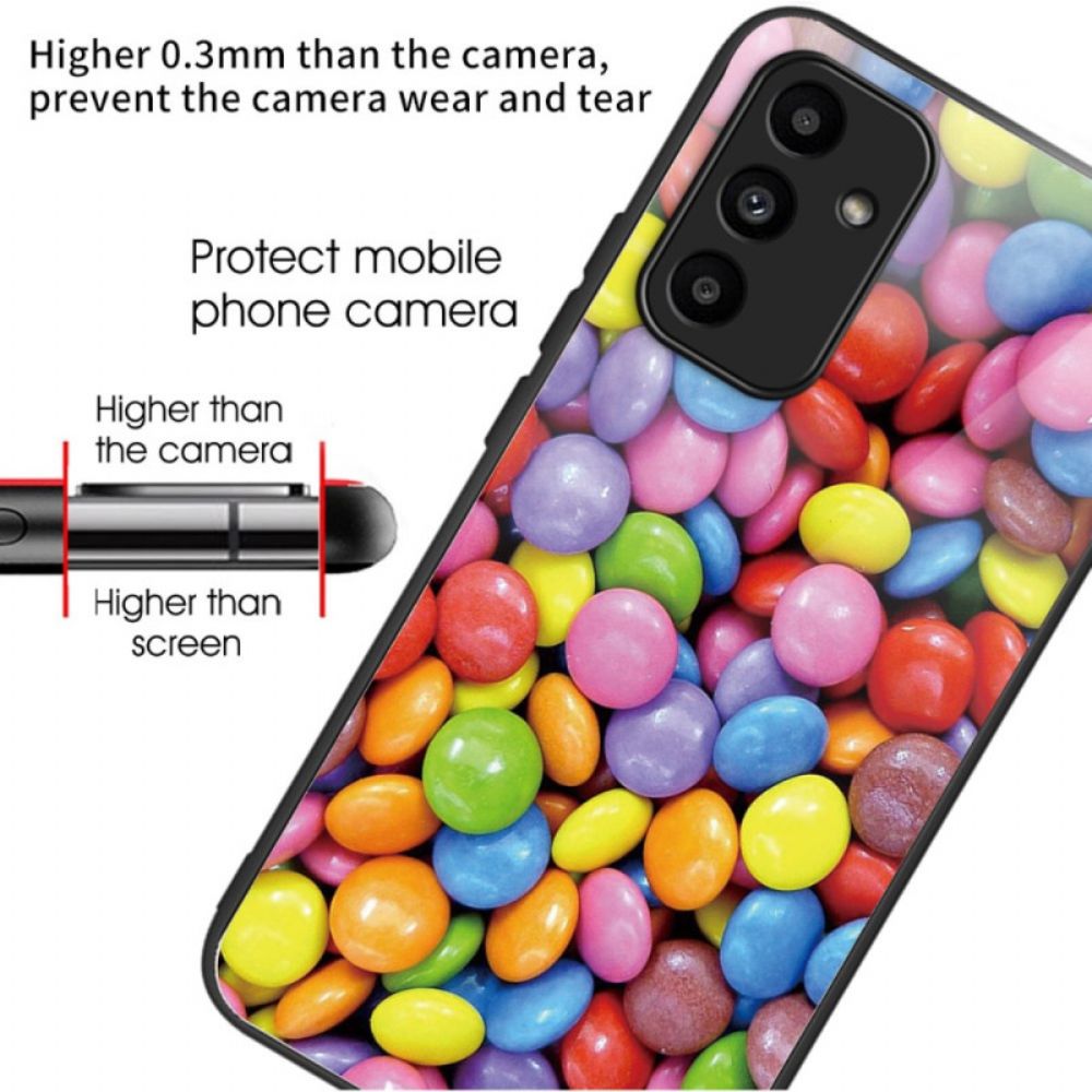 Hoesje Voor Samsung Galaxy A15 5g Snoep Van Gehard Glas