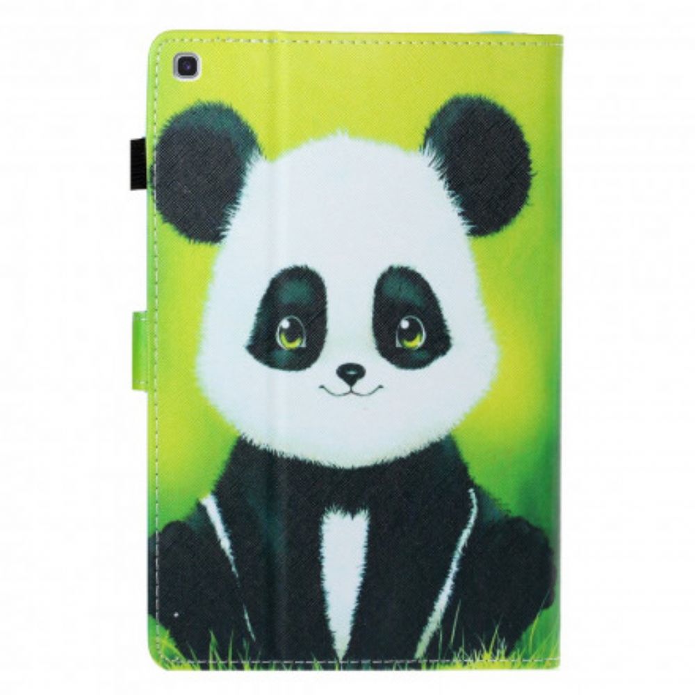 Flip Case voor Samsung Galaxy Tab A7 Schattige Panda