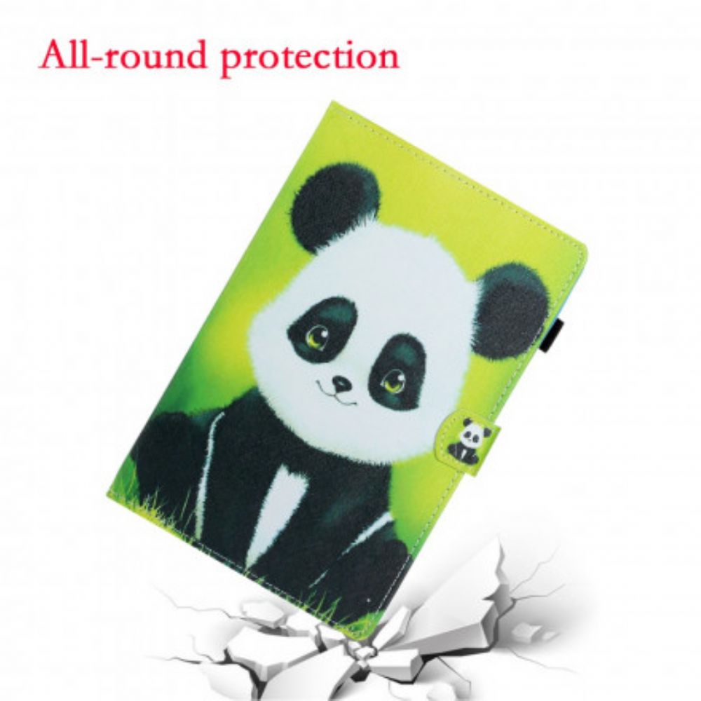 Flip Case voor Samsung Galaxy Tab A7 Schattige Panda