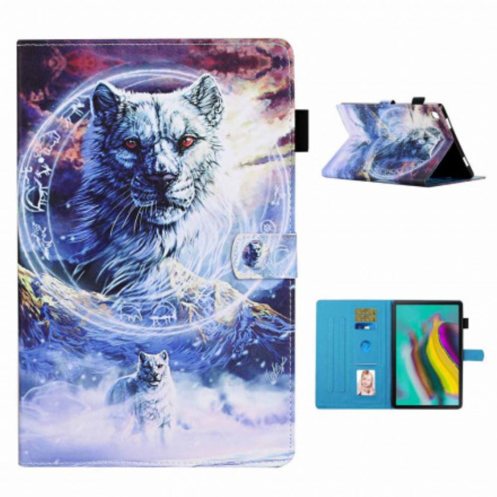 Flip Case voor Samsung Galaxy Tab A7 Wolf